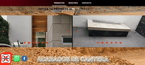 Sitio Conmex en escritorio.