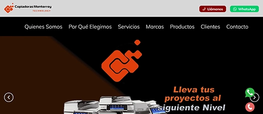 Sitio Copiadoras - Venta y Renta de Impresoras en escritorio.