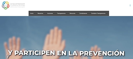 Sitio Cpcdgo.org - Ciudadanía de Durango en escritorio.