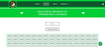 Sitio Rifas entre Amigos en versión de escritorio.
