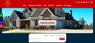 Sitio TuPatrimonio de inmobiliaria en vista de escritorio.