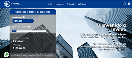 Invime - Servicios de Prestamos Bancarios en escritorio.