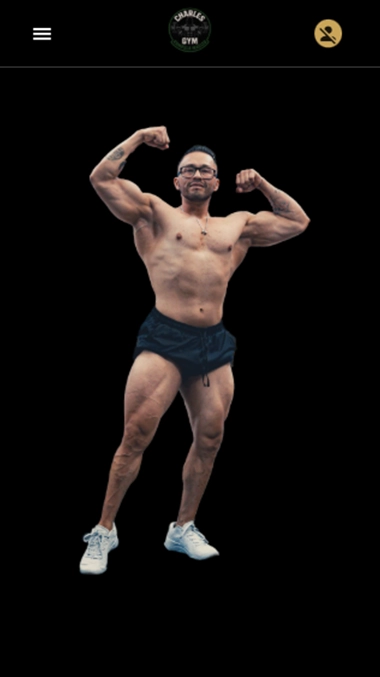 Vista móvil optimizada del sitio GYM Roberto Alegría