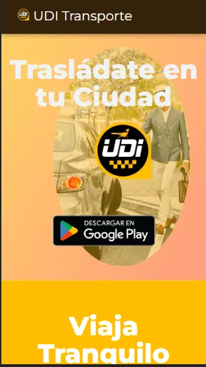 Vista móvil optimizada del sitio UDI